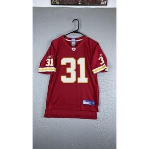 Kansas City Chiefs Football Jersey Youth Boys Large Red NFL Reebok Holmes 31